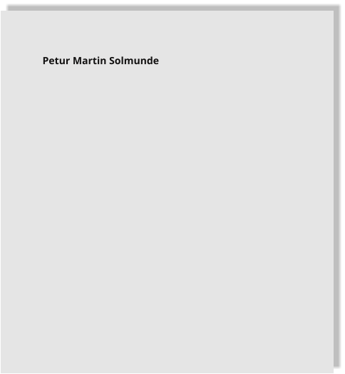 Petur Martin Solmunde